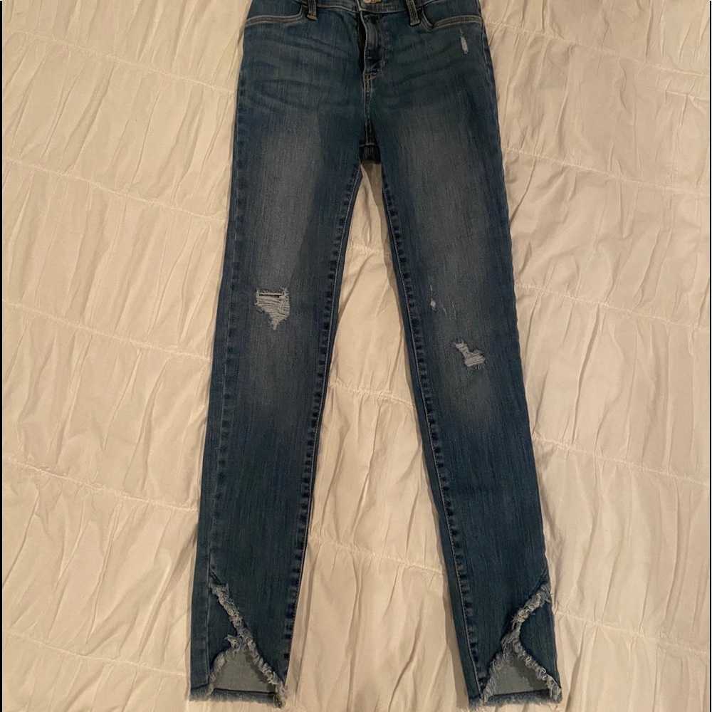 Old Navy Girls Jeggings Cross Hem at bottom